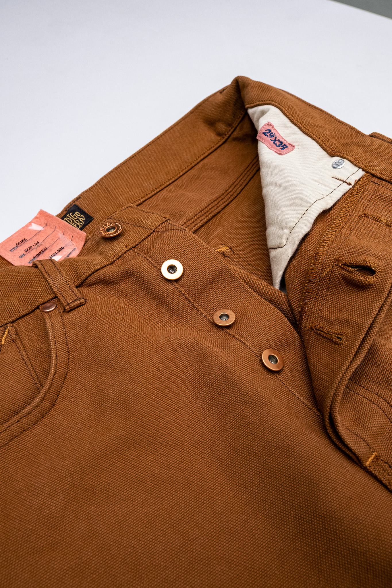 Indigofera - Duke Smithson Canvas Golden Brown 13oz - 7