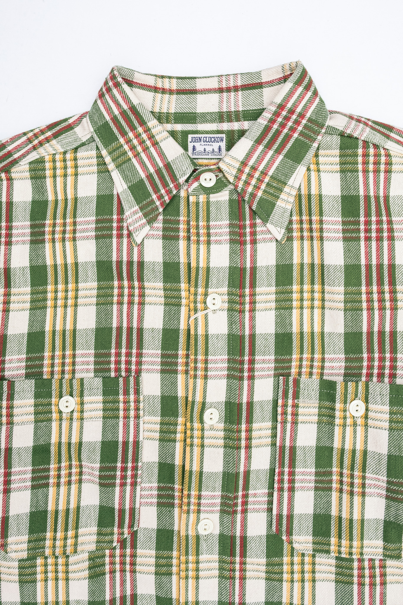 Warehouse & Co - The Everyday Flannel Pattern F Green - 3