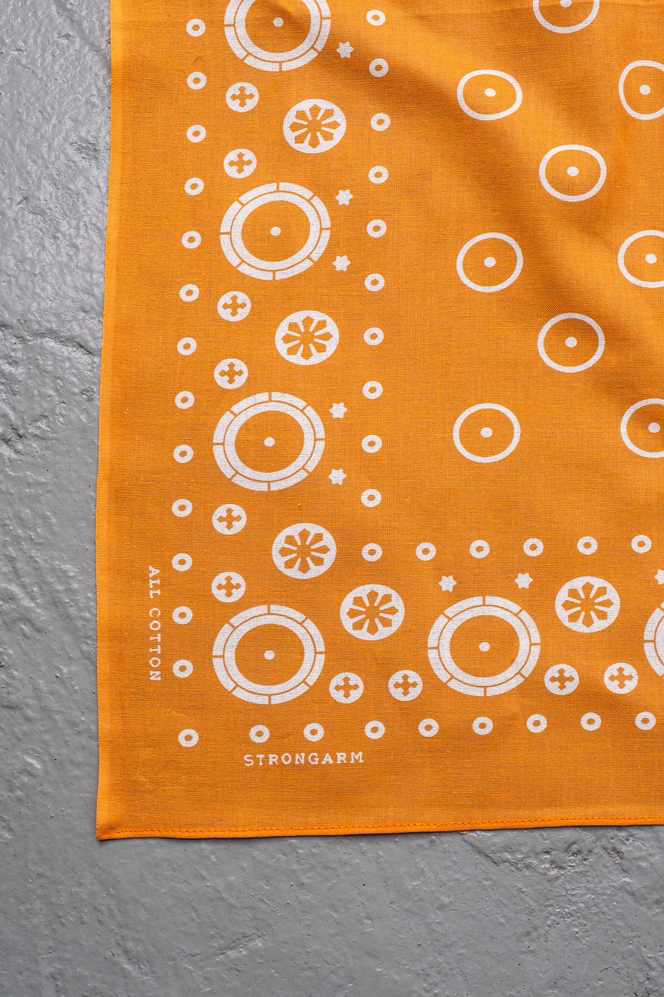 Warehouse & Co - The Circle-Dot Bandana Orange - 2