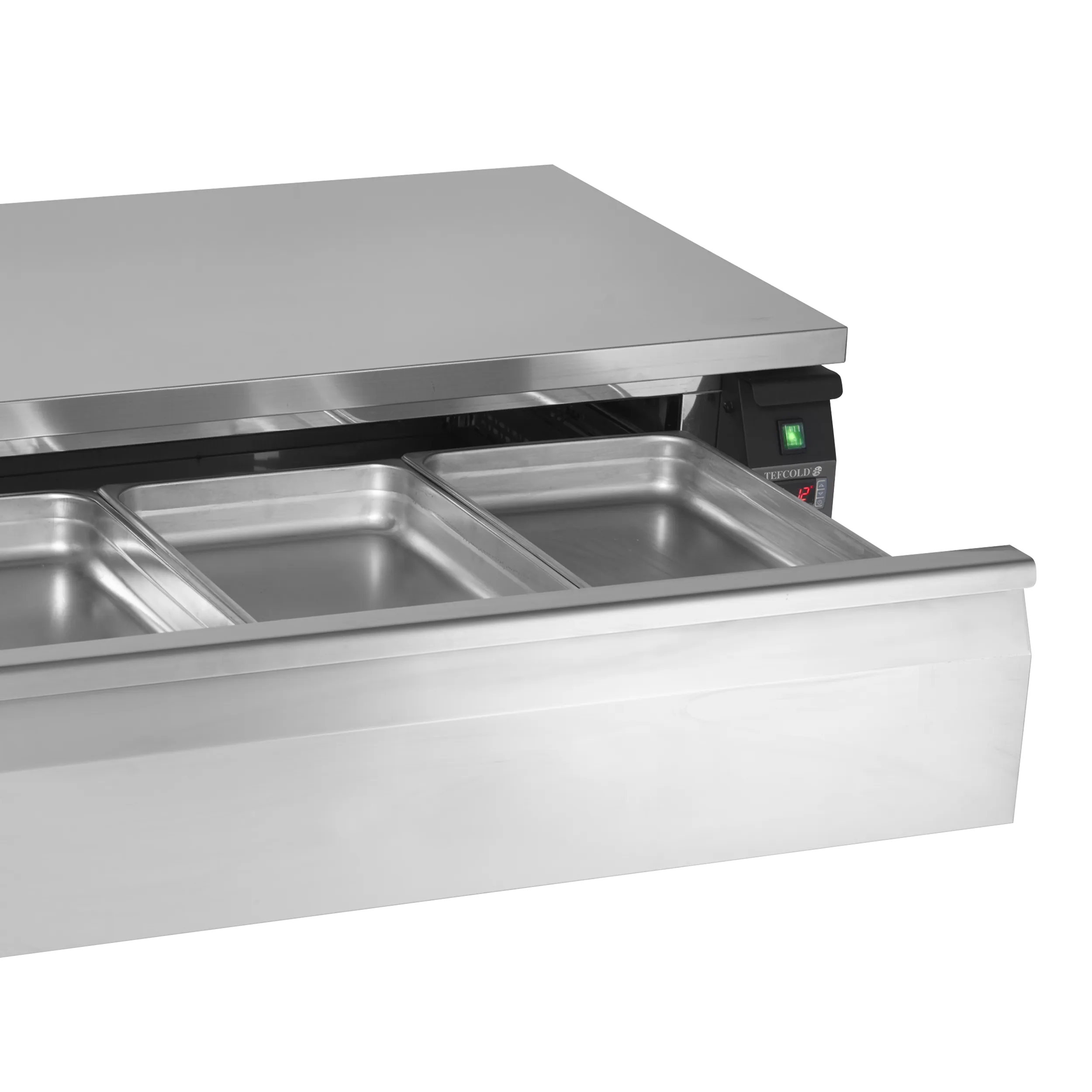 Grill Refrigerator-Freezer Unit with 2 GN 3/1 Drawers, UD2-32, Tefcold - 4
