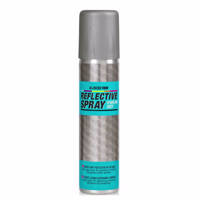 Albido Refleks Spray Sparkeling Grey Tekstiler