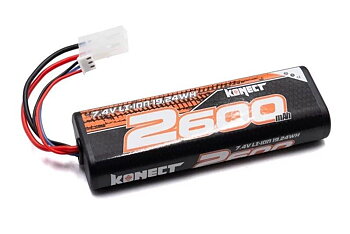 KONECT Li-Ion Battery 7.4V 2600 mAh, Tamiya