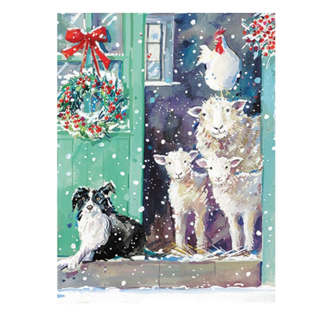 Julkort Ling Design Festive Farmyard 24-Pack - 7