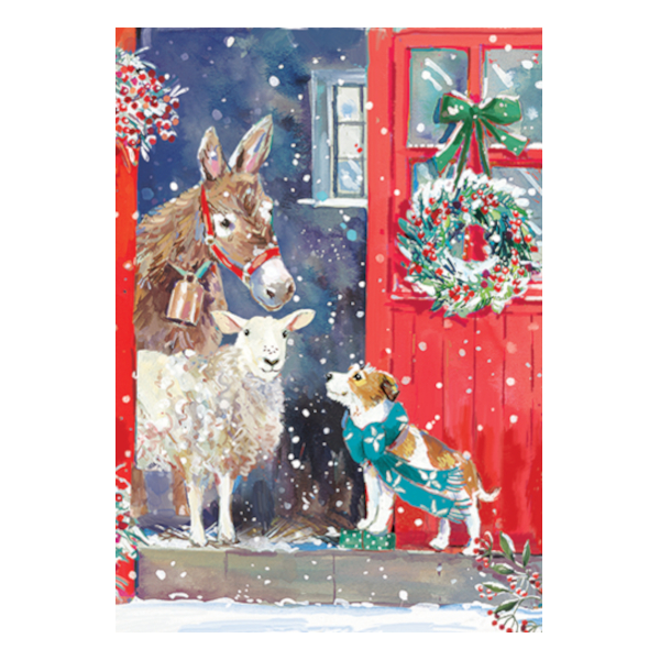 Julkort Ling Design Festive Farmyard 24-Pack - 4