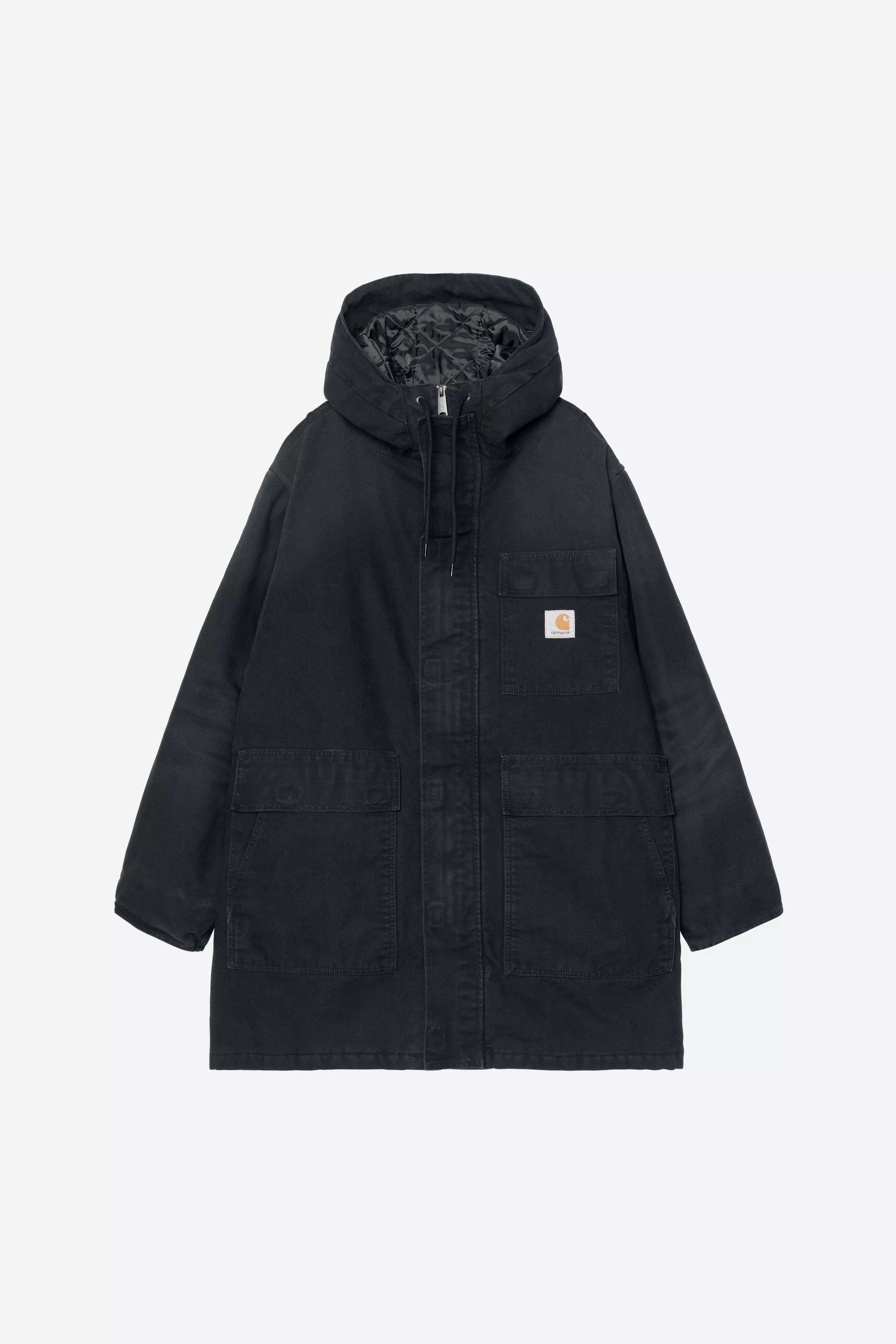 Carhartt WIP Boreal Parka Black Stone Canvas