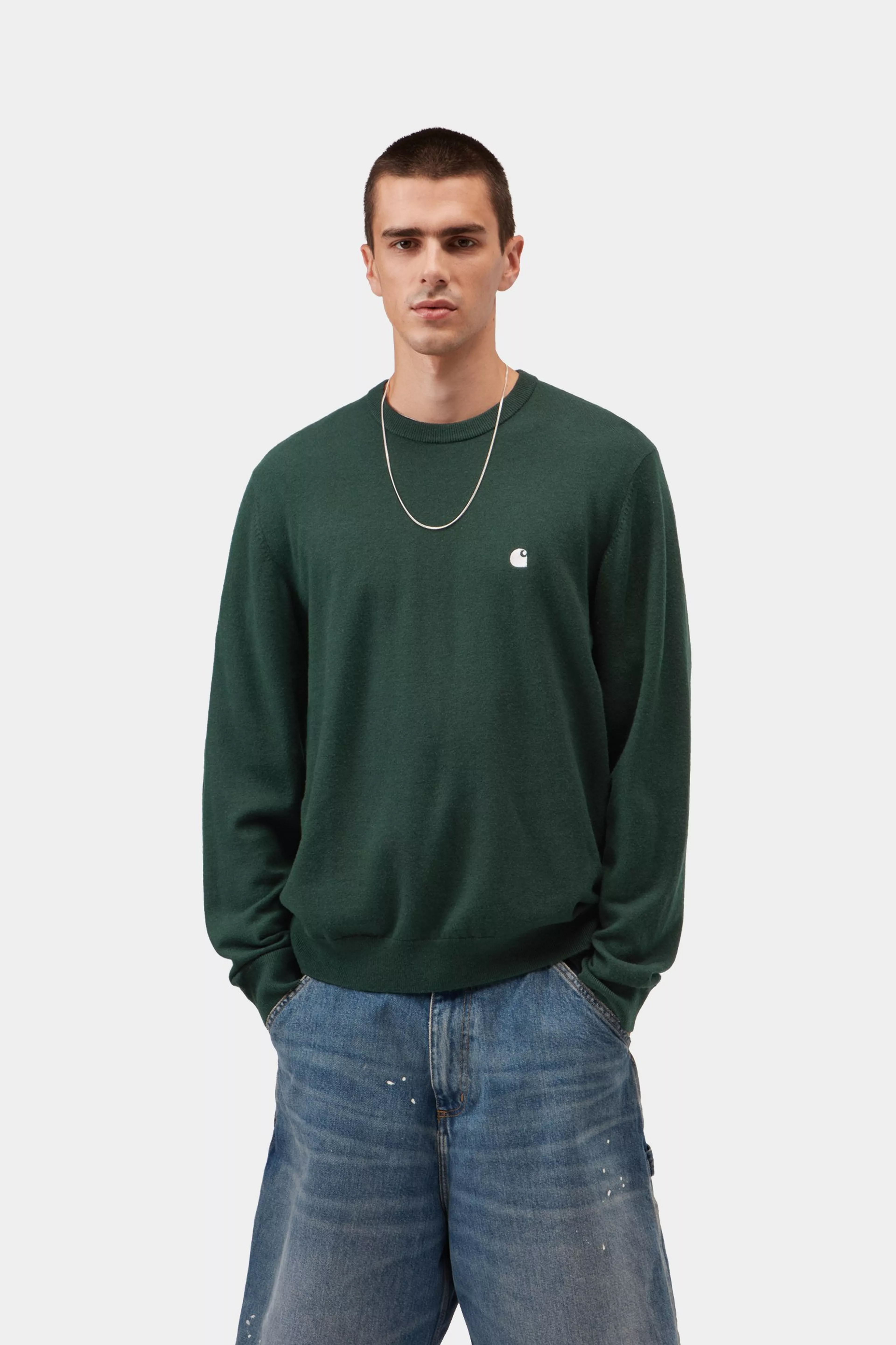 Carhartt WIP Madison Sweater Dark Scarab/Wax