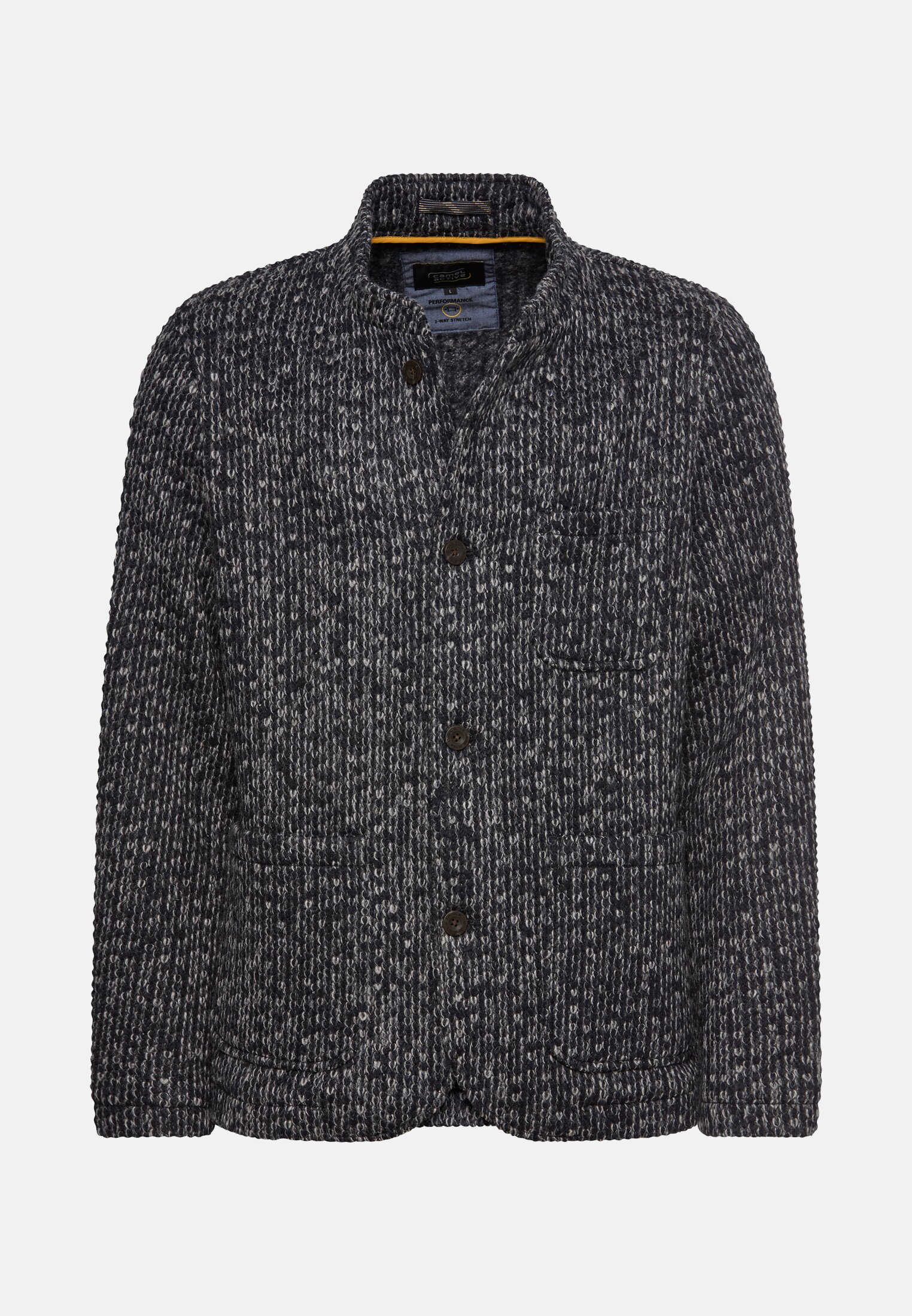 Melerad kavaj/cardigan med 2-vägs stretch blå från camel active, 