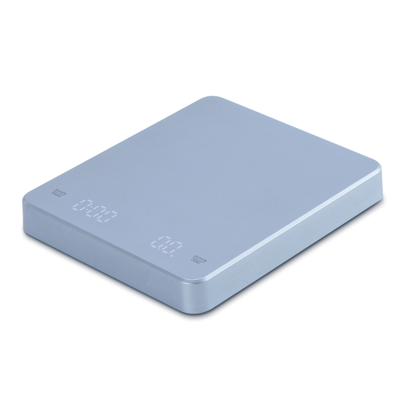 Kompakt våg med timer - Självkalibrerande Digitalvåg LED USB-C laddkabel - 0,1g-3000g - Blue