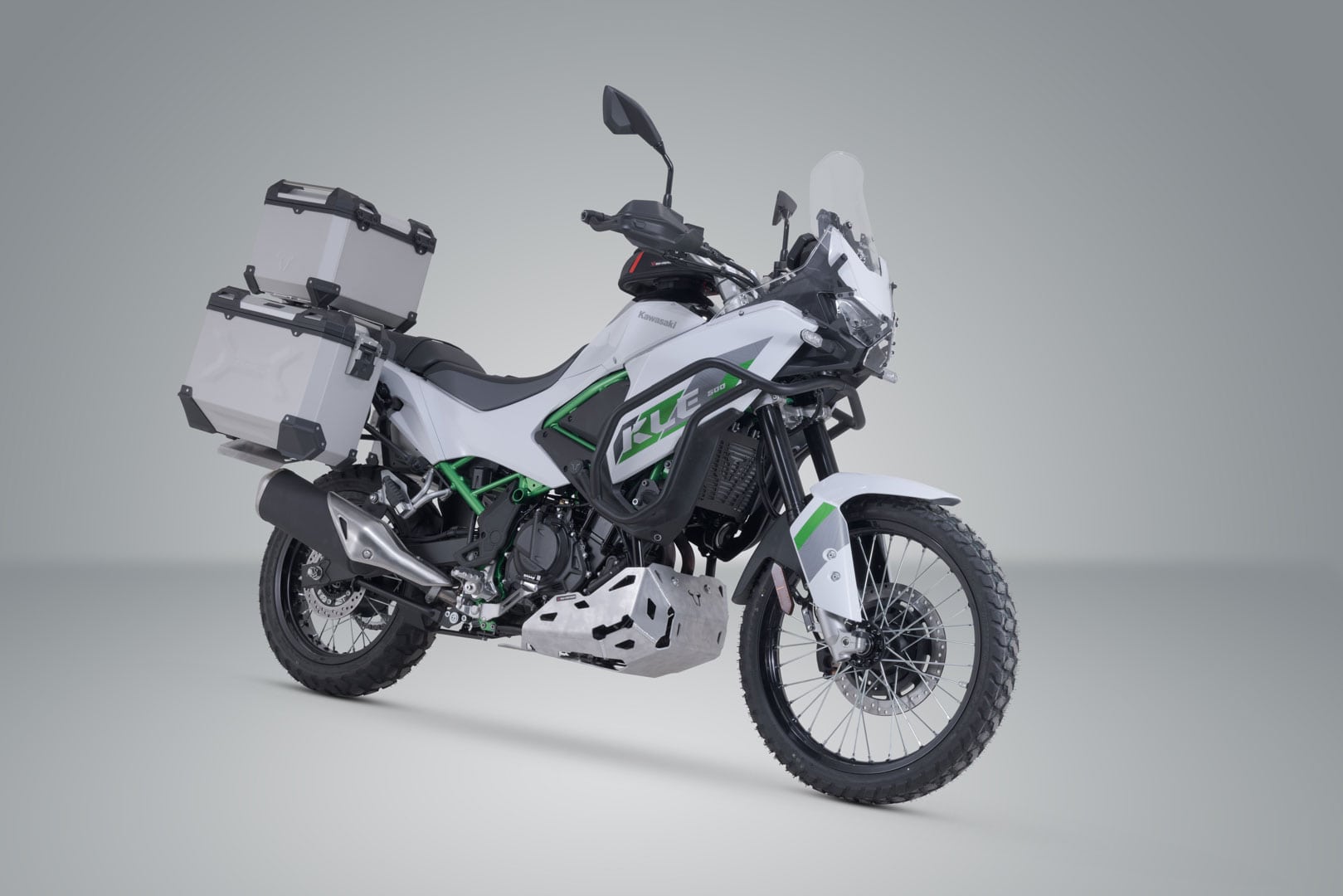 Adventure set TRAX ADV Silver. Kawasaki KLE500 / KLE500 SE (26-). - 2