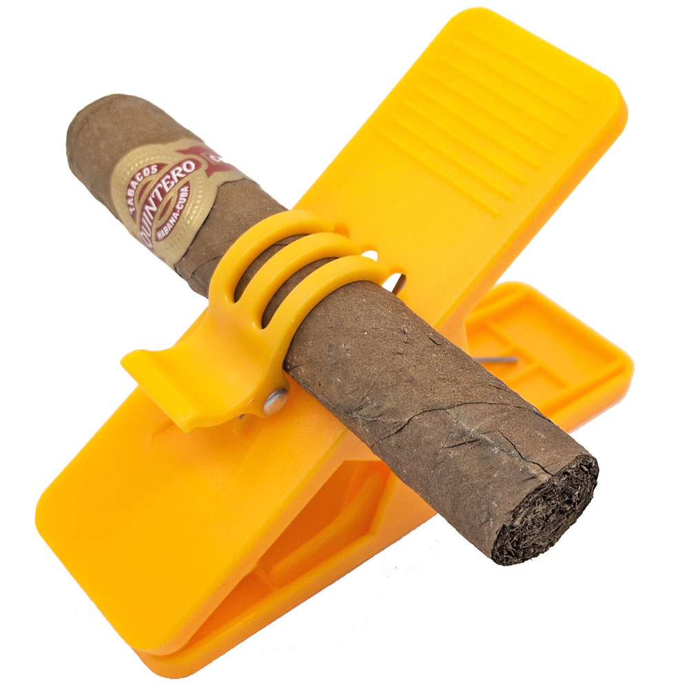 Cigar Clip - cigarrhållare - gul - 2