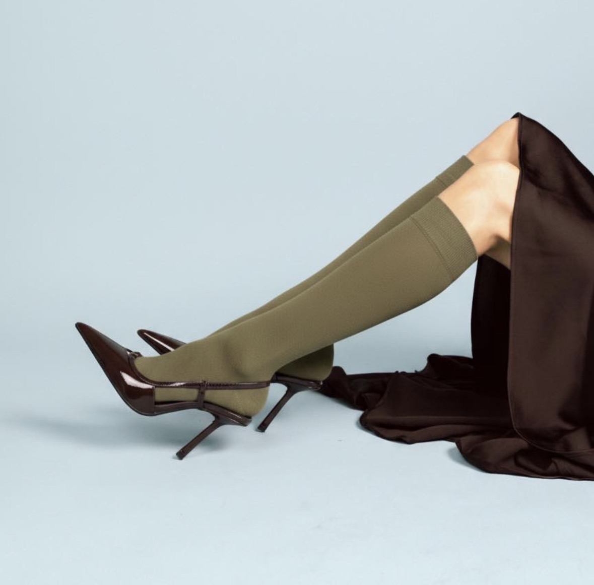 Klue Eco Cotton Knästrumpor - KHAKI - 4