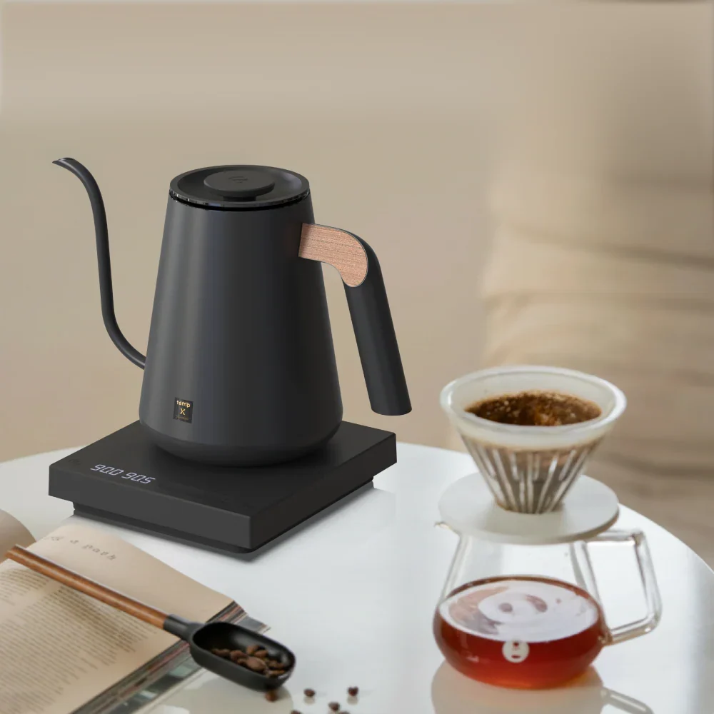 TimeMore - Kettle Fish Pro X elektrisk vattenkokare variabel temperatur - Svart - 6