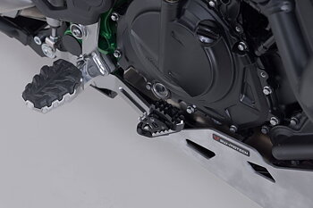 Extension for brake pedal Black. Kawasaki KLE500 / KLE500 SE (26-).