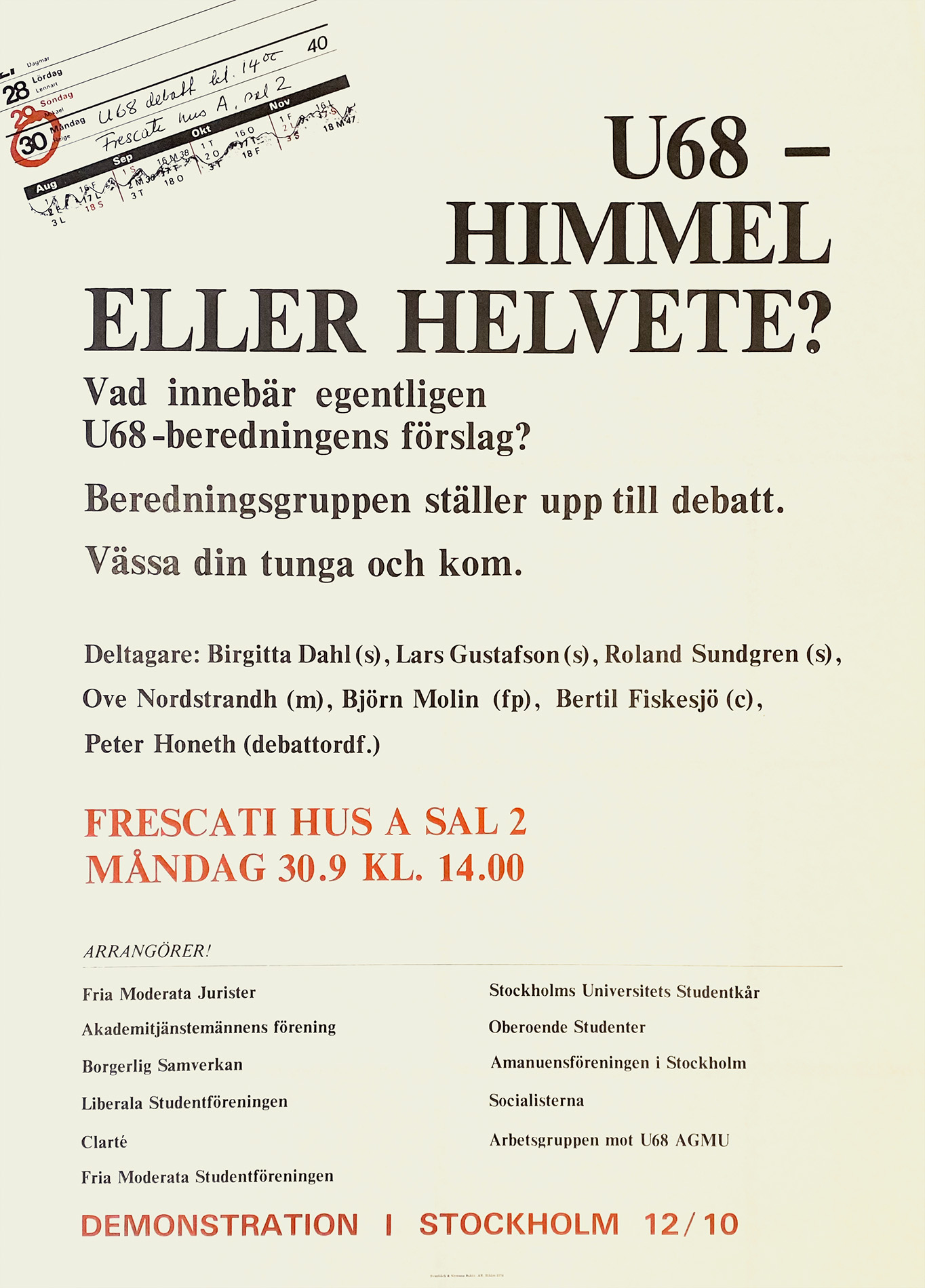 U68 – HIMMEL ELLER HELVETE?