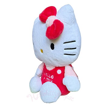 Hello Kitty Stort Fluffigt Gosedjur Röd Dräkt - 30 x 19 cm