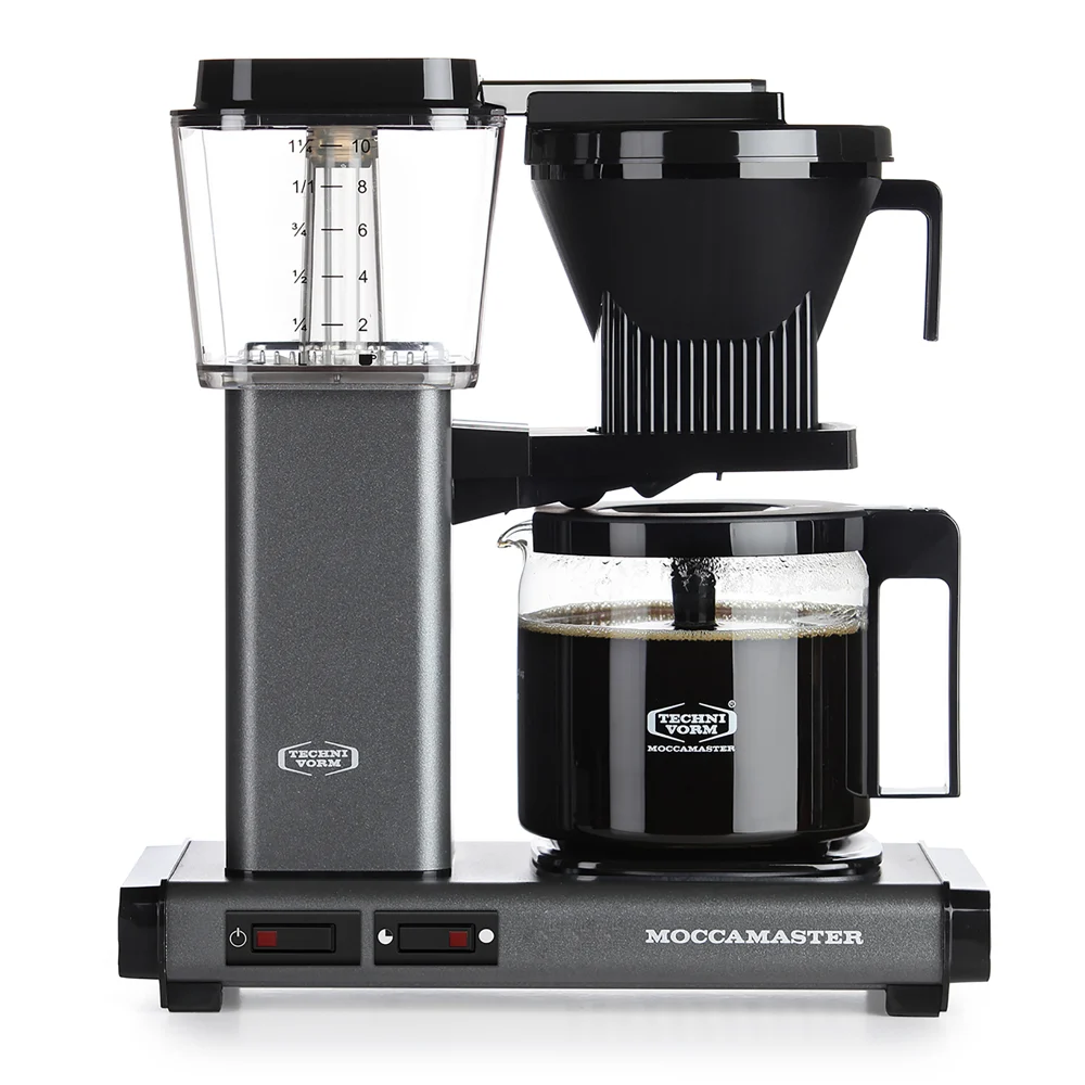 Moccamaster - Automatic - Stone Grey - Kaffebryggare med automatiskt droppstopp
