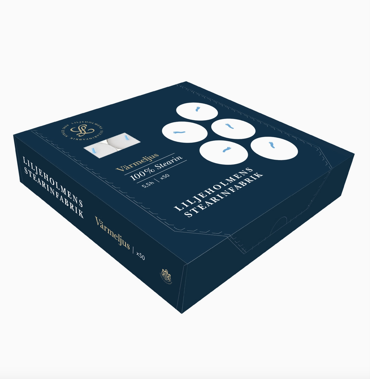 Värmeljus i Stearin 50-pack  - 3