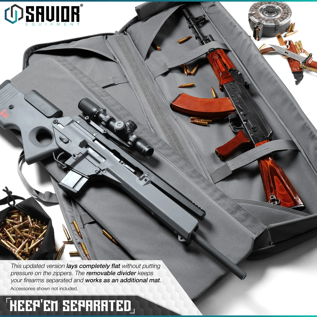 Savior Equipment American Classic 36" Double Rifle Bag - SW Gray 3
