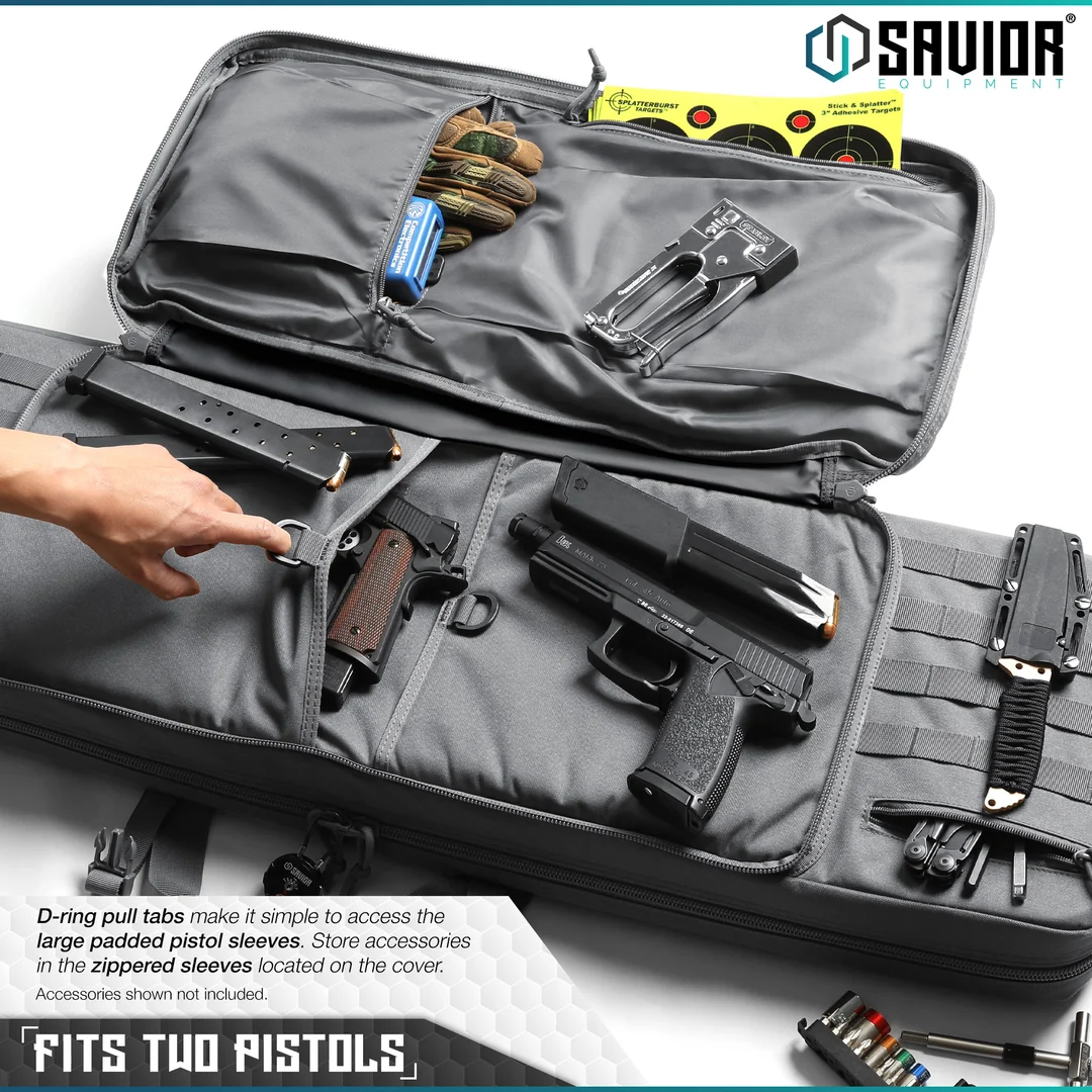Savior Equipment American Classic 36" Double Rifle Bag - SW Gray 4