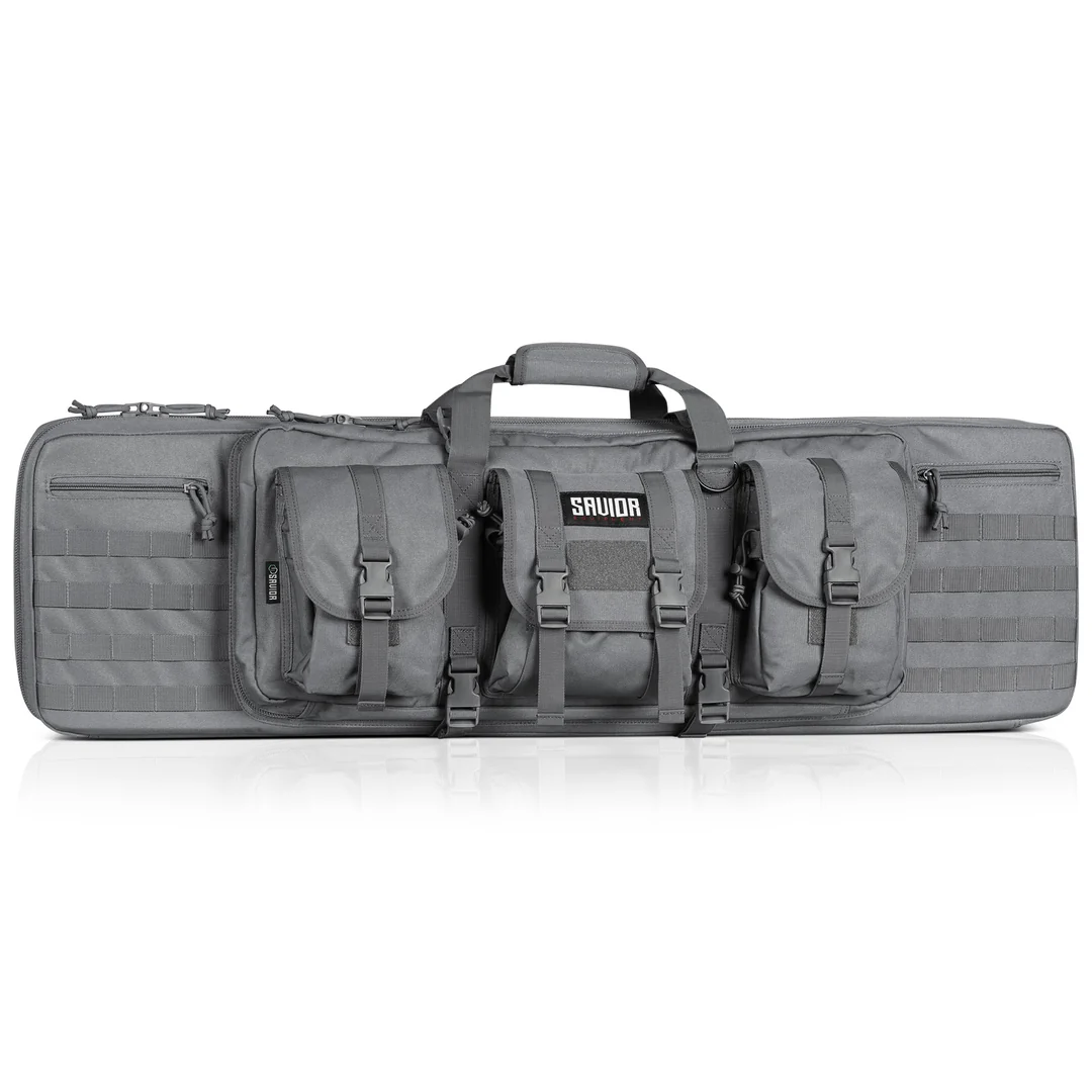 Savior Equipment American Classic 51" Double Rifle Bag - SW Gray