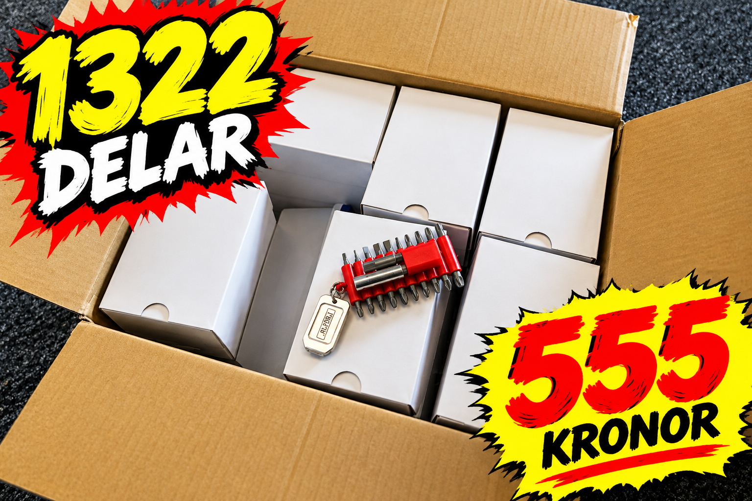 Träskruv C4 ute  - Halloween paket 1322 delar till skräckpris