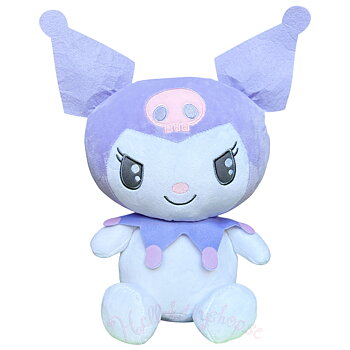 Kuromi Stort Mjukt Gosedjur med Lila Mössa 35 x 18 cm