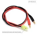 Dynomax B9687R Mini-Tamiya Airsoft Charging Cable with 4mm Connectors (Rev)