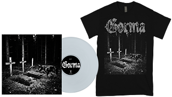 GORMA - Eat The Sky LP (GRÅ VINYL) + T-shirt BUNDLE (PRE-ORDER)