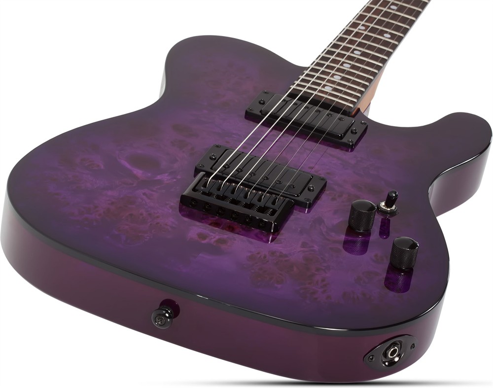 Schecter PT Standard Purple Burst BURL PBB - 4