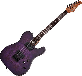 Schecter PT Standard Purple Burst BURL PBB