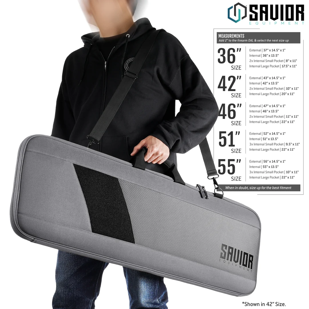 Savior Equipment Specialist 42" Single Rifle Case - SW Gray 5