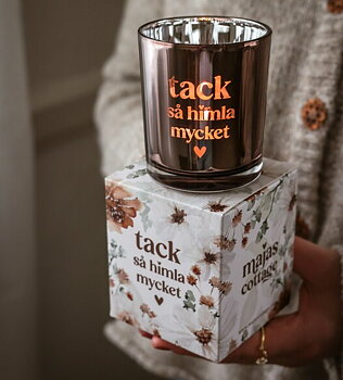 Maja Lykta  7x8 cm inkl Gåvobox - Tack så himla mycket - Majas Cottage 