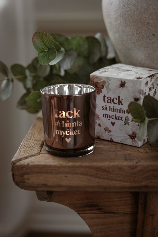 Maja Lykta  7x8 cm inkl Gåvobox - Tack så himla mycket - Majas Cottage  - 3