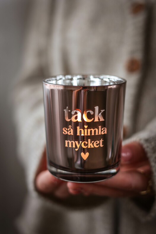 Maja Lykta  7x8 cm inkl Gåvobox - Tack så himla mycket - Majas Cottage  - 2