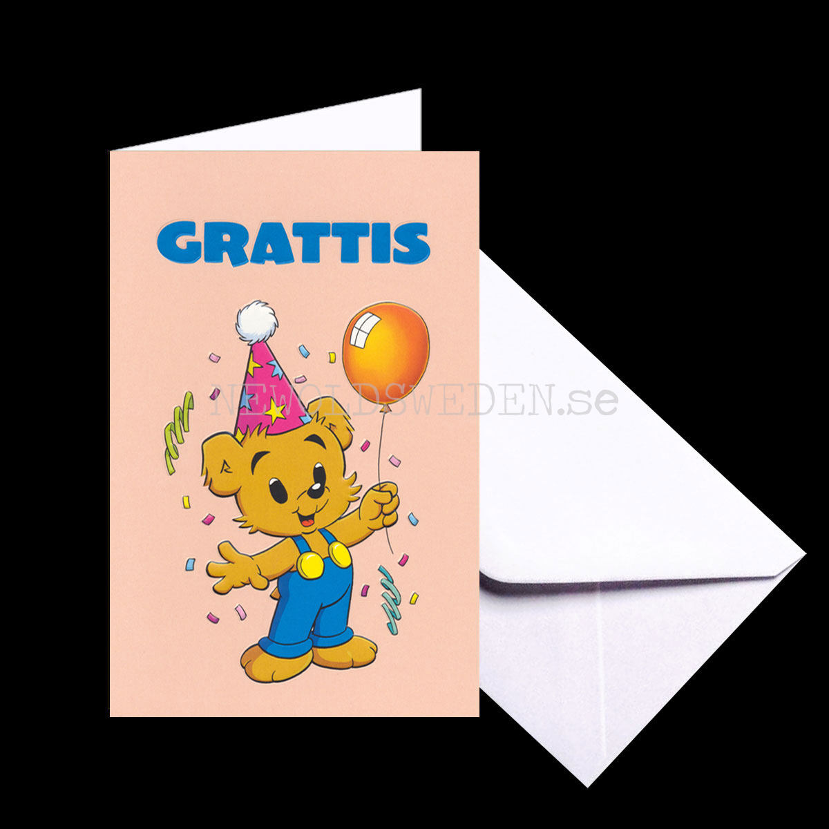 BAMSE Grattiskort - Präglat Dubbelkort med kuvert - Rune Andréasson - 1050 - 2