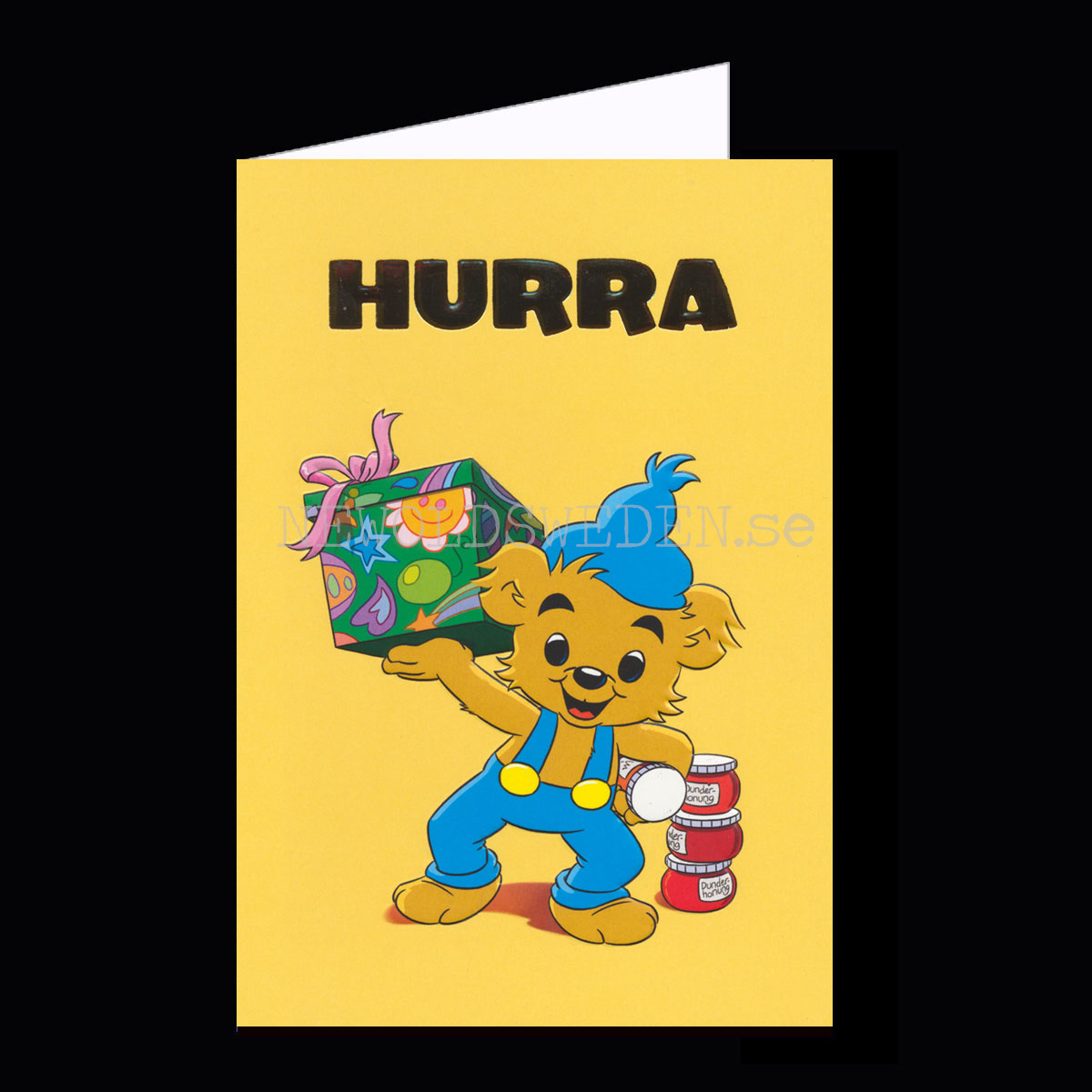 BAMSE Grattiskort - Präglat Dubbelkort med kuvert - Rune Andréasson - 1050