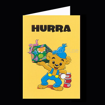 BAMSE Grattiskort - Präglat Dubbelkort med kuvert  - Rune Andréasson - 1050