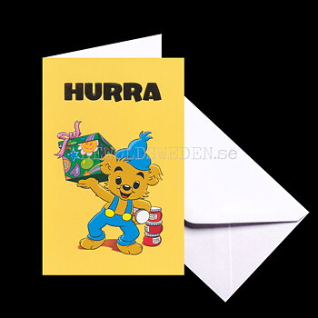 BAMSE Grattiskort - Präglat Dubbelkort med kuvert  - Rune Andréasson - 1050