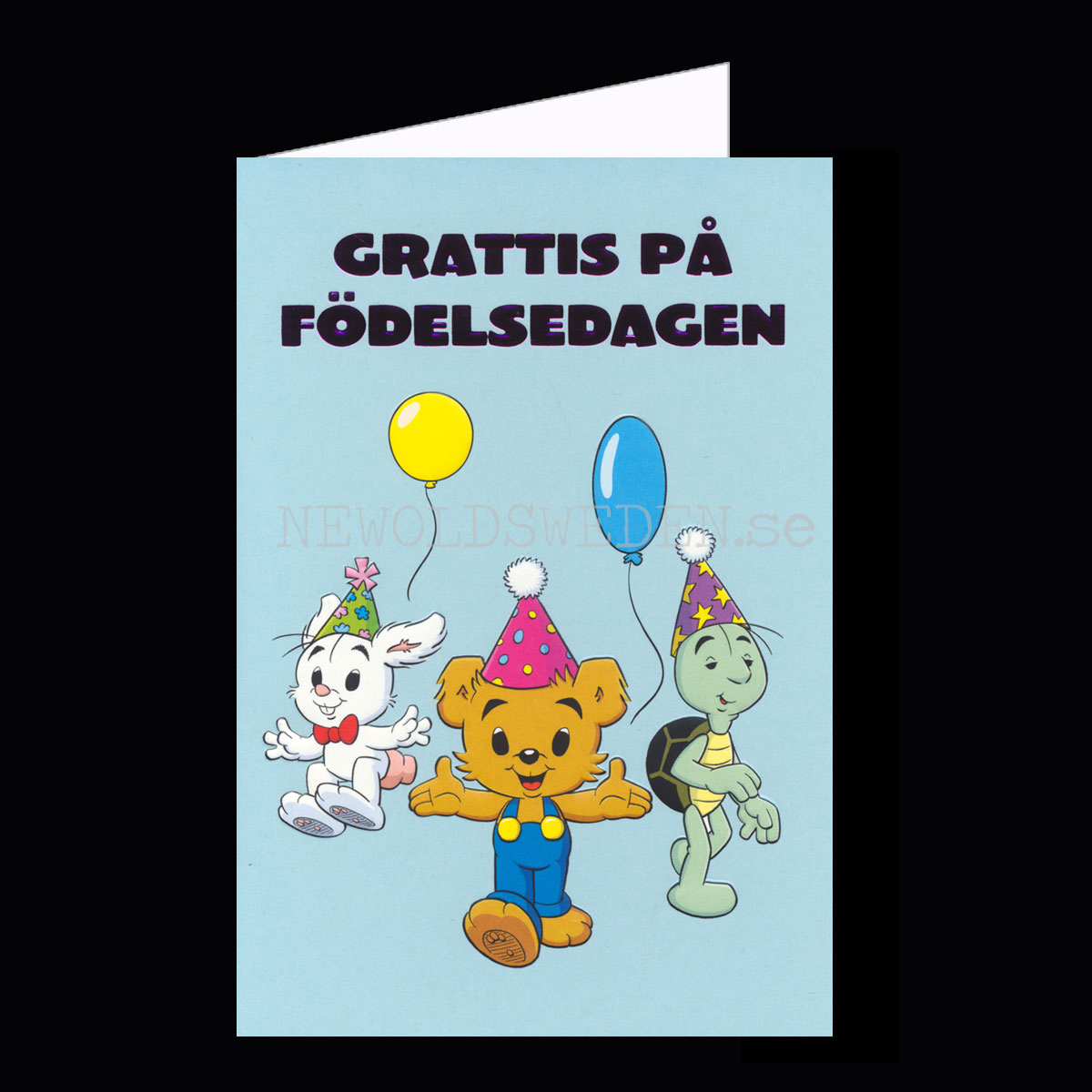 BAMSE Grattiskort - Präglat Dubbelkort med kuvert - Rune Andréasson - 1050