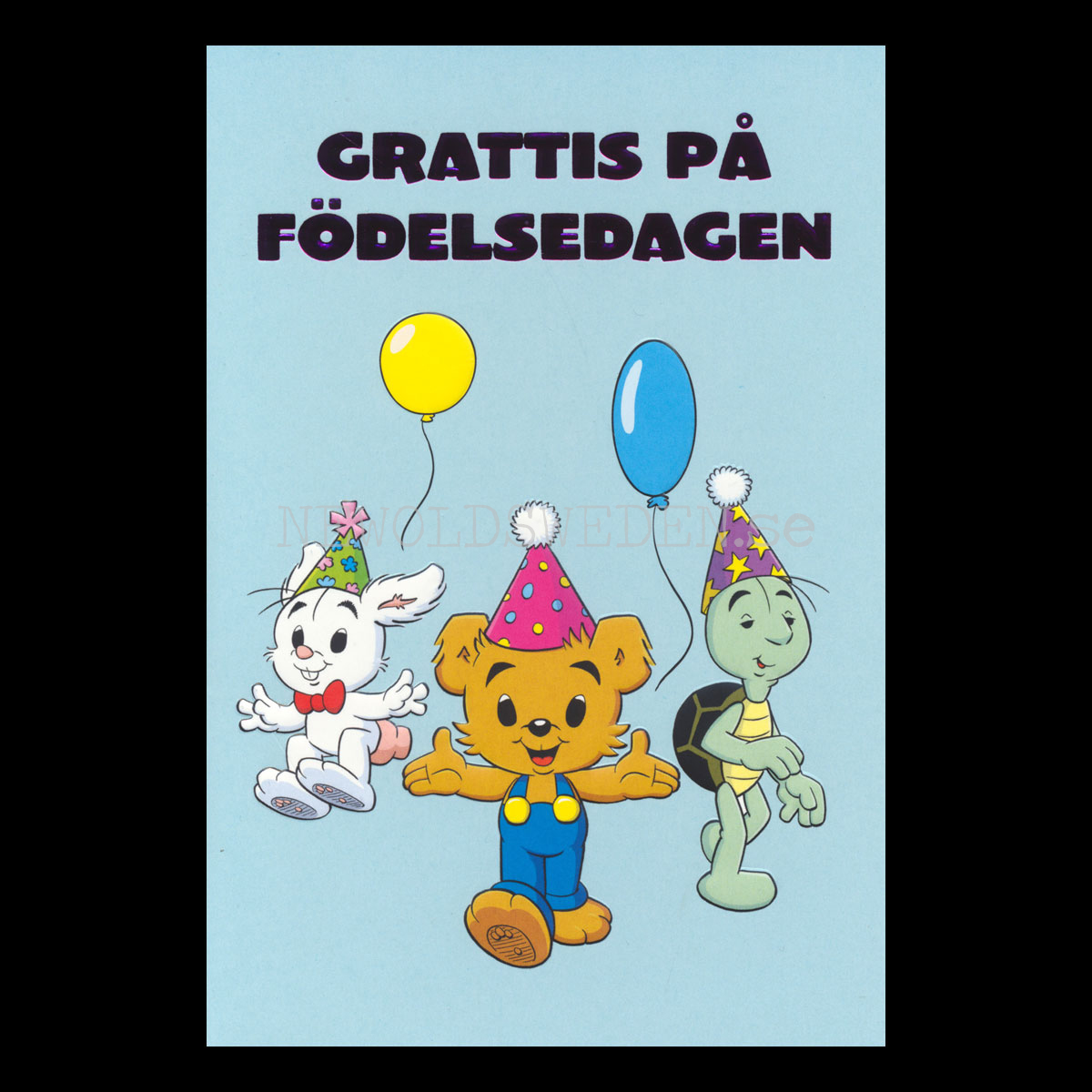 BAMSE Grattiskort - Präglat Dubbelkort med kuvert - Rune Andréasson - 1050 - 3
