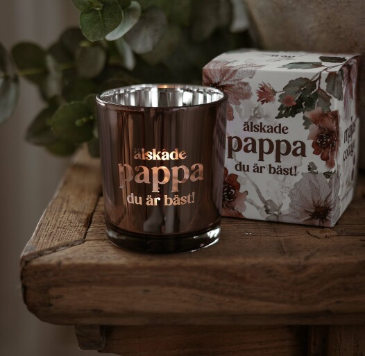 Maja Lykta  7x8 cm inkl Gåvobox - Älskade Pappa, du är bäst! - Majas Cottage  - 2