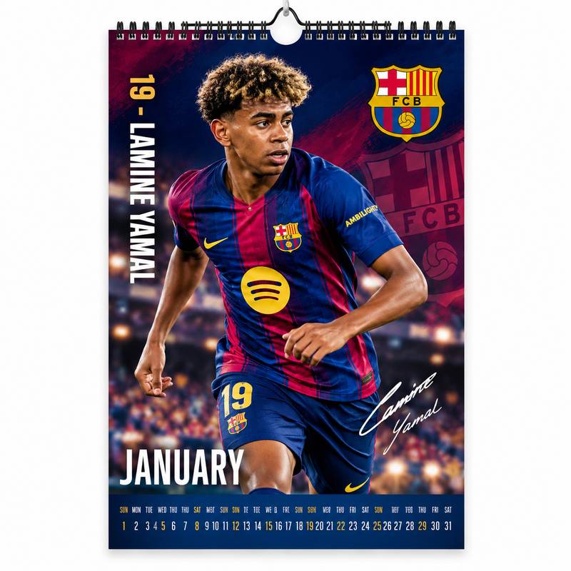FC Barcelona Väggkalender 2027 - 2