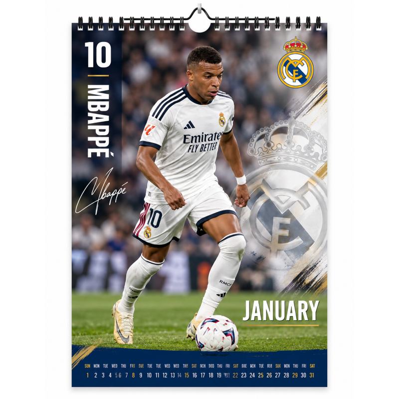 Real Madrid Väggkalender 2027 - 2