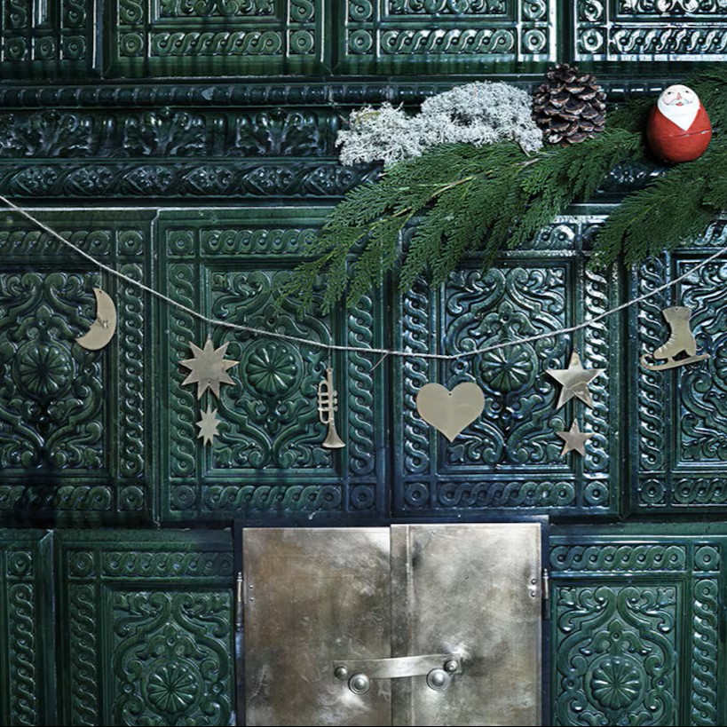 Ornament Girlang -Mässing - 4