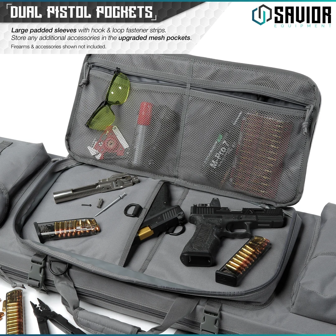 Savior Equipment Urban Warfare 51" Double Rifle Case - SW Gray 4