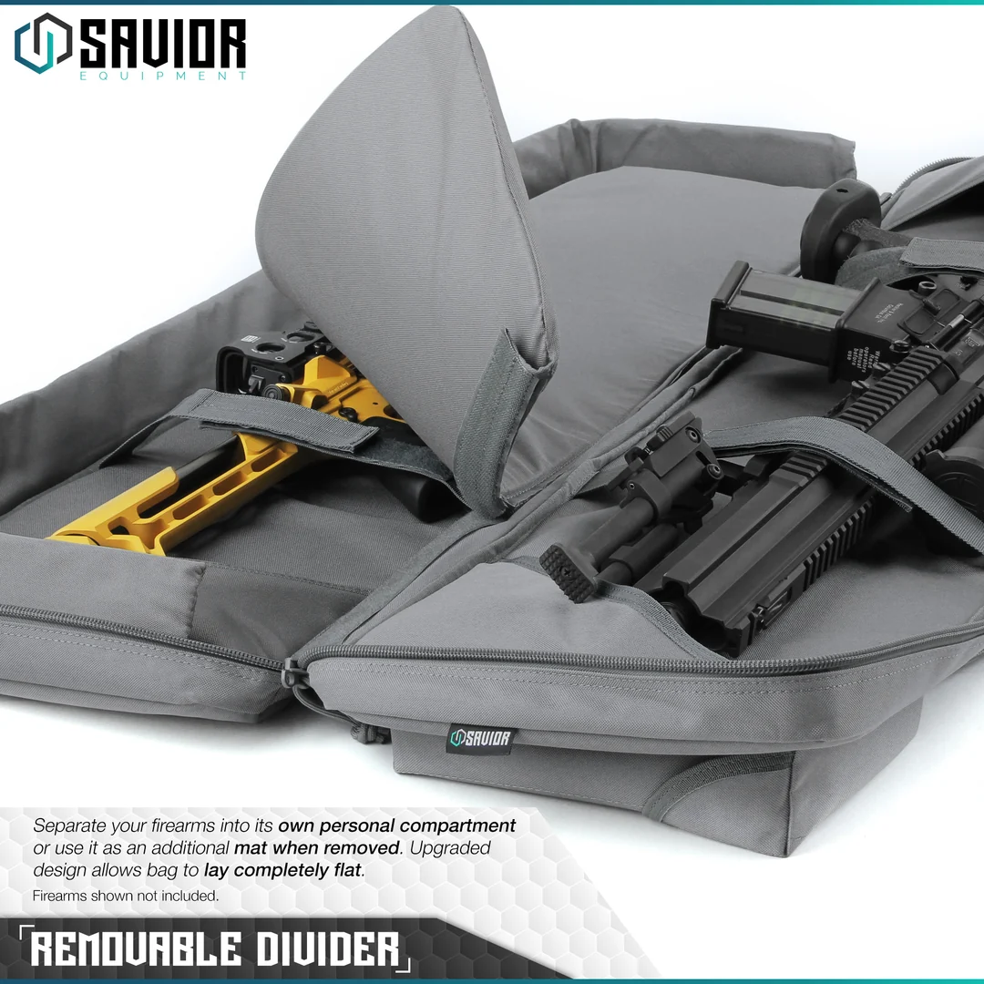 Savior Equipment Urban Warfare 51" Double Rifle Case - SW Gray 3