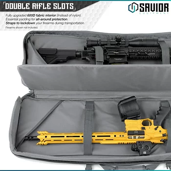 Savior Equipment Urban Warfare 51" Double Rifle Case - SW Gray 2