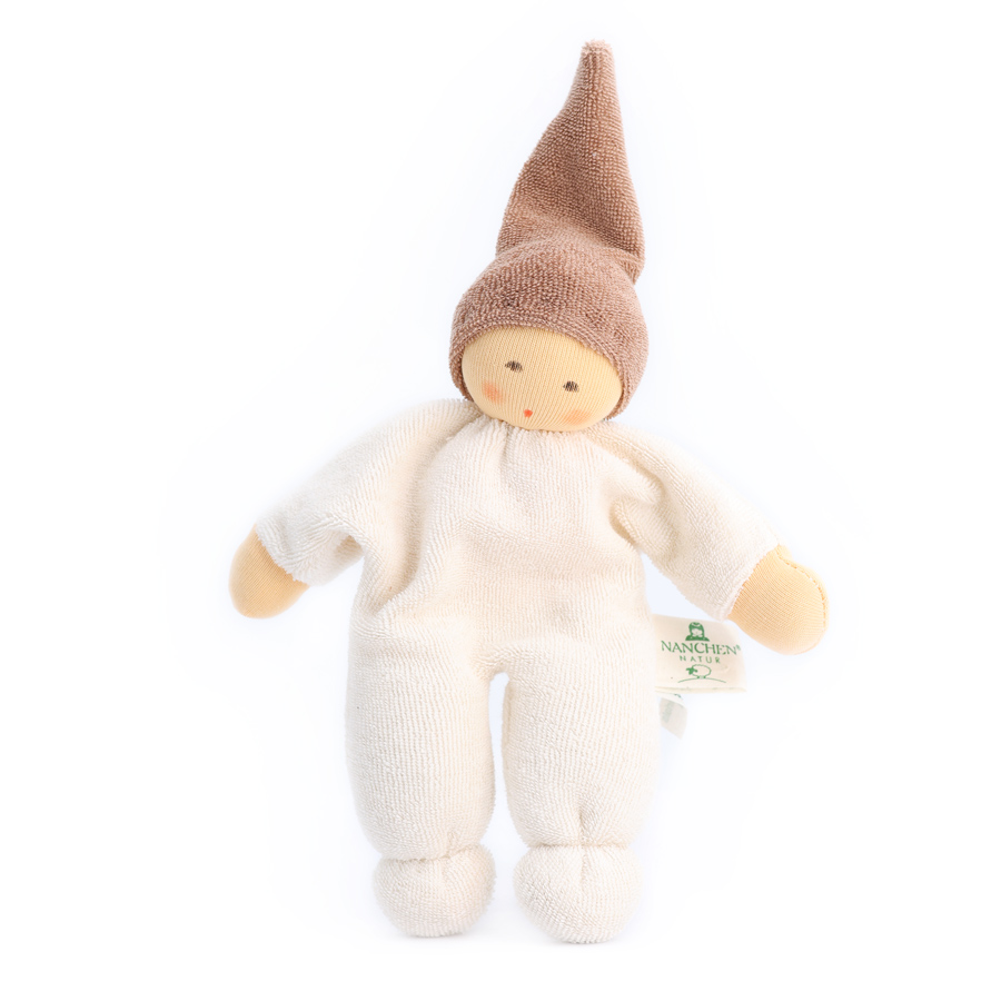 Nanchen Natur Nucki Beige Greppleksak & Docka | KoKoBello