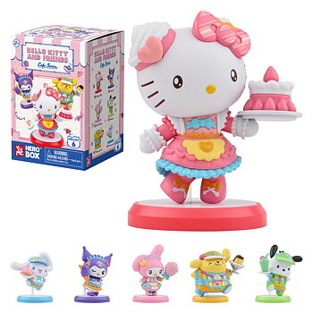Hello Kitty and Friends Hero Café Blind Box – Sanrio Figurer