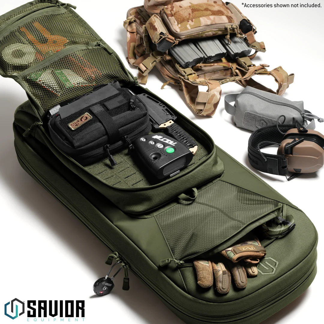 Savior Equipment Specialist Covert 38" Single Rifle Case - OD Green 3